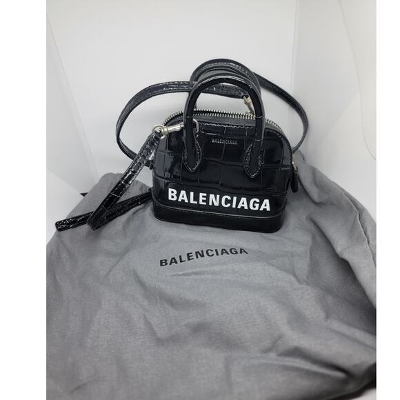 Balenciaga Crocodile Embossed Leather Mini - Picture 7 of 9